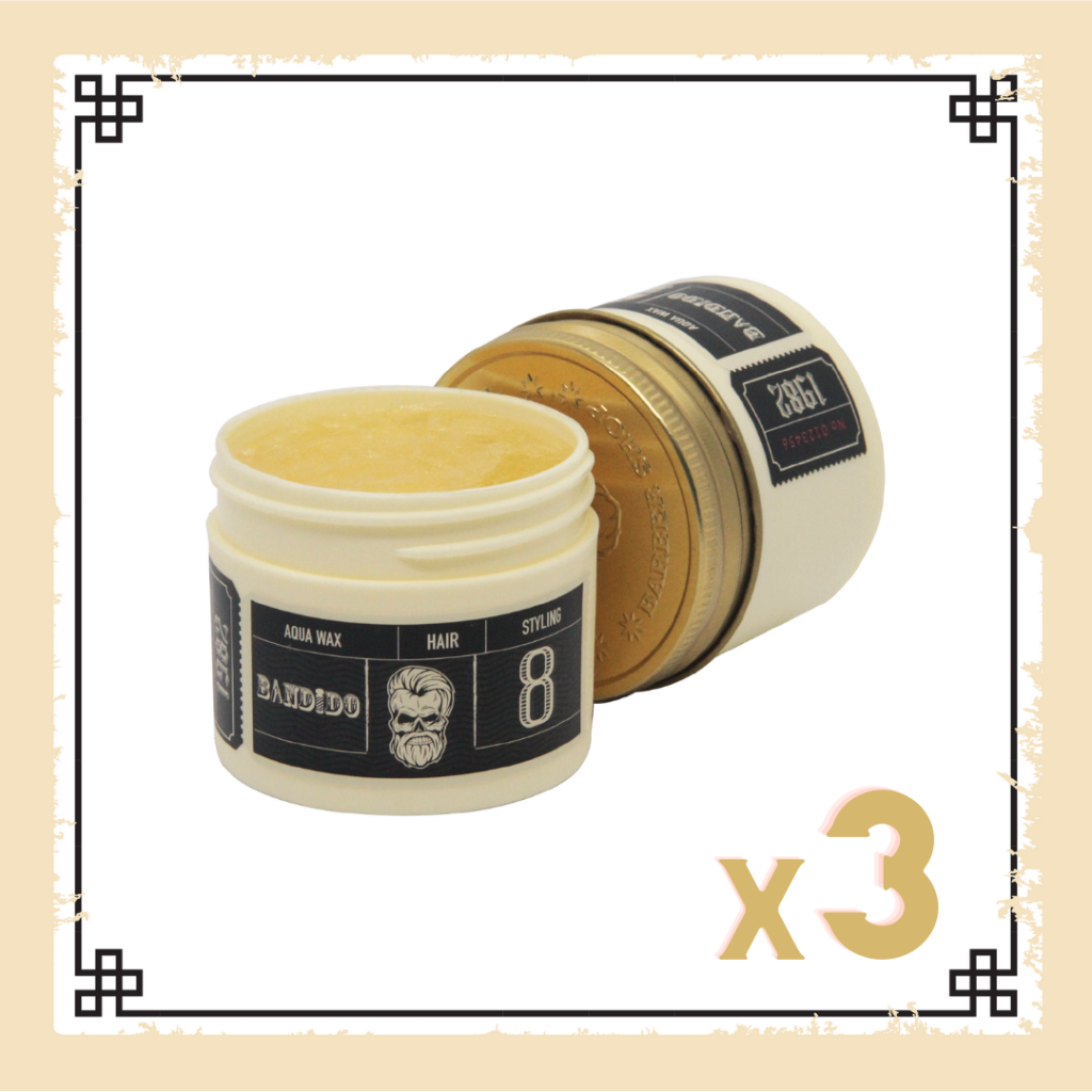 BANDIDO AQUA WAX 8 EXTREME STRONG 125 ML PACK 3 Karben Barber